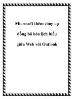 Microsoft thêm công cụ đồng bộ hóa lịch biểu giữa Web với Outlook potx