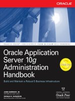 Oracle Application Server 10g Administration Handbook ppt