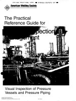 THE PRACTICAL REFERENCE GUIDE for WELDING INSPECTION MANAGEMENTTed visual inspection of pressure vessels and pressure piping (1)