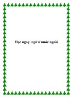 Học ngoại ngữ ở nước ngoài potx