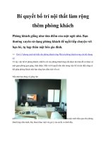 Bí quyết bố trí nội thất làm rộng thêm phòng khách potx