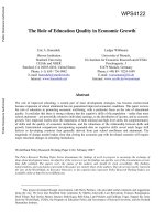 The Role of Education Quality in Economic Growth* pdf
