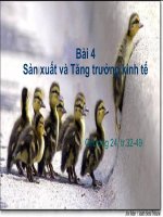 Sản xuất và tăng trưởng kinh tế ppt