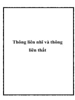 Thông liên nhĩ và thông liên thất pptx