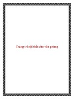 Trang trí nội thất cho văn phòng docx
