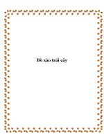 Bò xào trái cây ppt