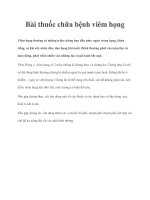 Bài thuốc chữa bệnh viêm họng ppt