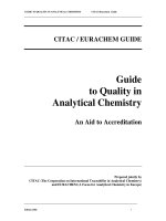 Analytical Chemistry in a GMP Environment: A Practical Guide pot