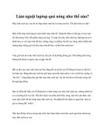 Làm nguội laptop quá nóng như thế nào? potx