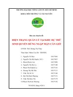 Luận văn HIỆN TRẠNG QUẢN LÝ TẠI KHU DỰ TRỮ SINH QUYỂN RỪNG NGẬP MẶN CẦN GIỜ docx