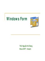 Windows Form - ThS. Nguyễn Hà Giang docx