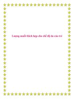 Lượng muối thích hợp cho chế độ ăn của trẻ. pot