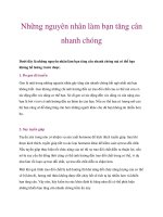 Những nguyên nhân làm bạn tăng cân nhanh chóng doc