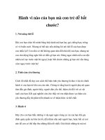 Hành vi nào của bạn mà con trẻ dễ bắt chước? pot