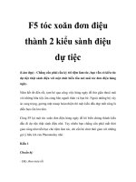 F5 tóc xoăn đơn điệu thành 2 kiểu sành điệu dự tiệc doc