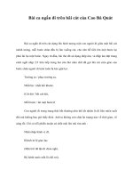 Bài ca ngắn đi trên bãi cát của Cao Bá Quát ppt