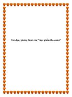 Tác dụng phòng bệnh của “thực phẩm theo màu”. pdf