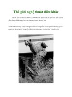 Thế giới nghệ thuật điêu khắc potx