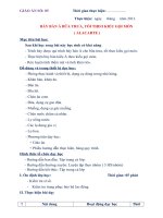 GIÁO ÁN THỰC HÀNH SỐ 5 - BÀY BÀN Á BỮA TRƯA, TỐI THEO KIỂU GỌI MÓN ( ALACARTE ) doc