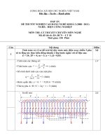đáp án đề thi lí thuyết tốt nghiệp khóa 2 - điện công nghiệp - mã đề thi mã đề thi dcn - lt (18)