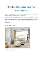 Biến hóa không gian bằng 