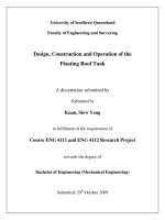 Design, Construction and Operation of the Floating Roof Tank pot