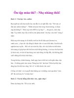 Ôn tập mùa thi? - Nhẹ nhàng thôi! pptx