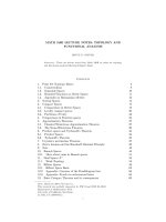 topology and functional analysis - driver