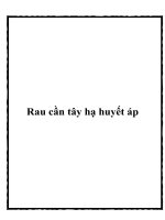 Rau cần tây hạ huyết áp pot