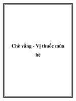 Chè vằng - Vị thuốc mùa hè potx