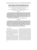 Phân tích đa dạng di truyền của đậu tương bằng chỉ thị SSR doc