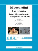 MYOCARDIAL ISCHEMIA From mechanisms to therapeutic potentials pptx