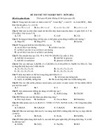 Đề Thi Thử Đại Học Hóa 2013 - Phần 4 - Đề 9 pot