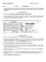Đề kiểm tra môn sinh học quốc tế - Ngôn ngữ tiếng anh ( Đề 3 )