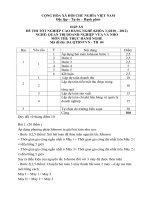 đáp án đề thi thực hành-quản trị doanh nghiêp vừa và nhỏ-mã đề thi qtdnvvn-th(4)