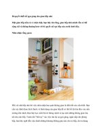 Bí quyết thiết kế gọn gàng cho gian bếp nhỏ pptx