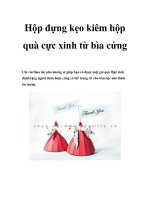 Hộp đựng kẹo kiêm hộp quà cực xinh từ bìa cứng potx