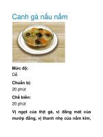 Canh gà nấu nấm pptx