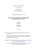 HEALTH AND LABOR FORCE PARTICIPATION OF THE ELDERLY IN TAIWAN potx