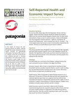 Self‐Reported Health and  Economic Impact Survey  doc