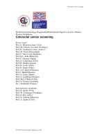 World Gastroenterology Organisation/International Digestive Cancer Alliance Practice Guidelines: Colorectal cancer screening pot