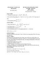 ĐỀ THI TUYỂN SINH VÀO LỚP 10 THPT NĂM HỌC 2013 – 2014 - SỞ GIÁO DỤC VÀ ĐÀO TẠO TỈNH BẮC GIANG pdf