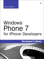 Windows Phone 7 for iPhone Developers potx