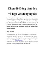Chọn đồ Đông thật đẹp và hợp với dáng người doc