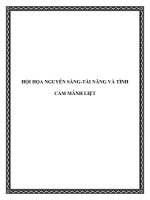 HỘI HỌA NGUYỄN SÁNG-TÀI NĂNG VÀ TÌNH CẢM MÃNH LIỆT ppt