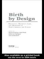 Birth by Design PREGNANCY, MATERNITY CARE, AND MIDWIFERY IN NORTH AMERICA AND EUROPE doc