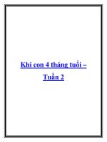 Khi con 4 tháng tuổi – Tuần 2 potx
