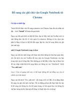 Bổ sung các ghi chú vào Google Notebook từ Chrome ppt