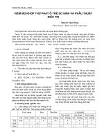 Viêm mù khớp thứ phát ở trẻ sơ sinh và phẫu thuật điều trị potx