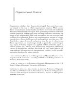 Organizational Control pot